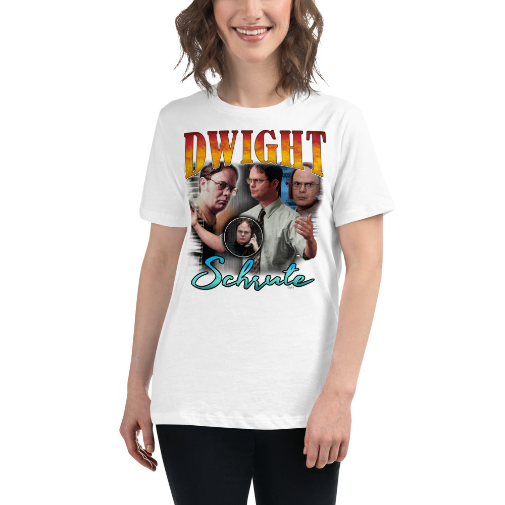 Dwight Schrute Vintage Women's Relaxed T-Shirt-Moneyline