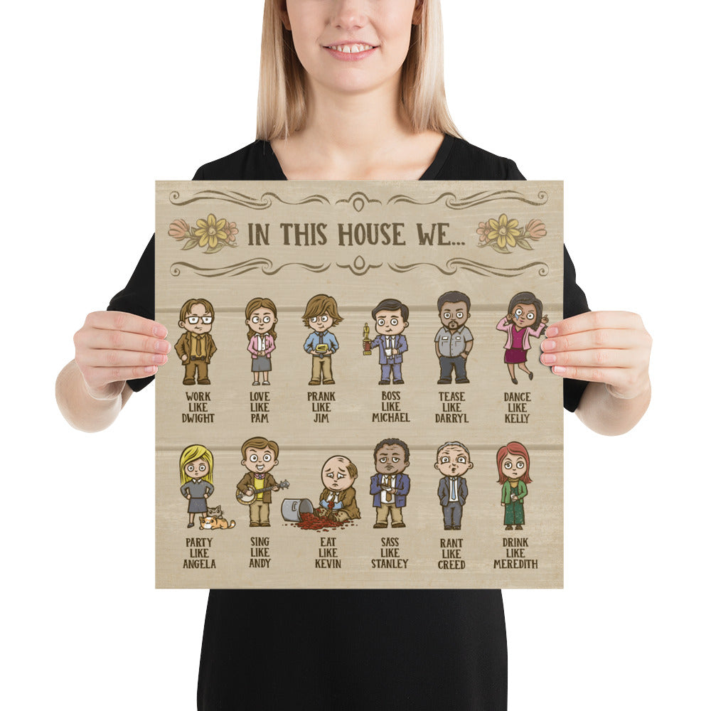 House Rules To Live By Poster