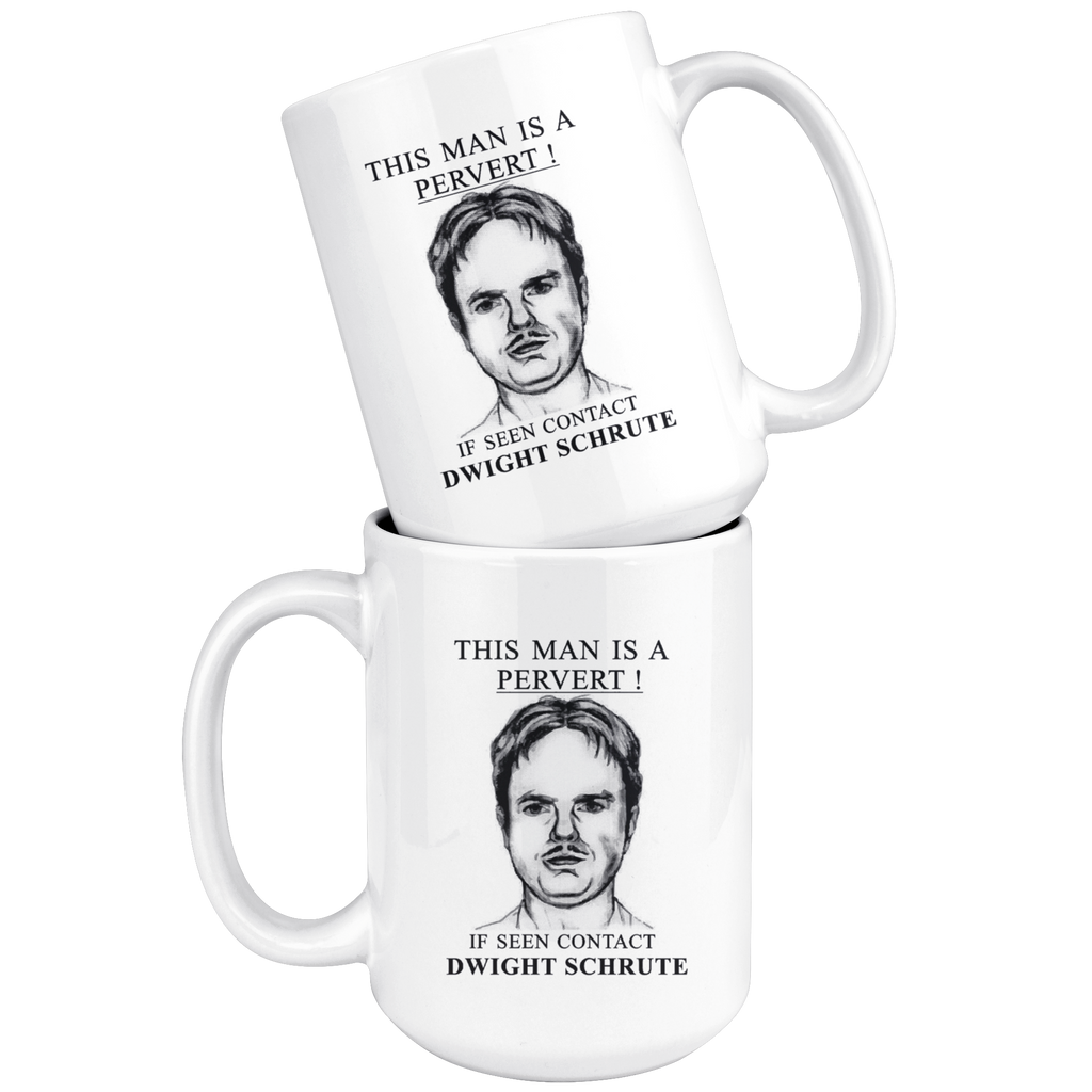 Pervert Dwight - Coffee Mug-teelaunch-Moneyline