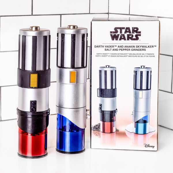 Star Wars Lightsaber Electric Salt and Pepper Shakers Features: