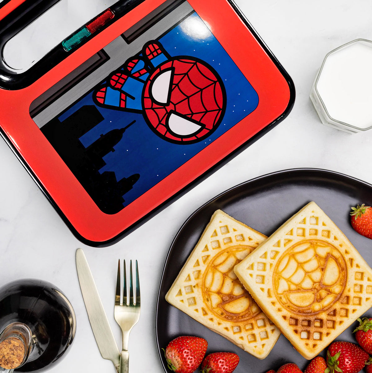 Marvel SpiderMan Square Waffle Maker