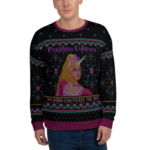 Unicorn Princess Unisex Sweatshirt All-Over