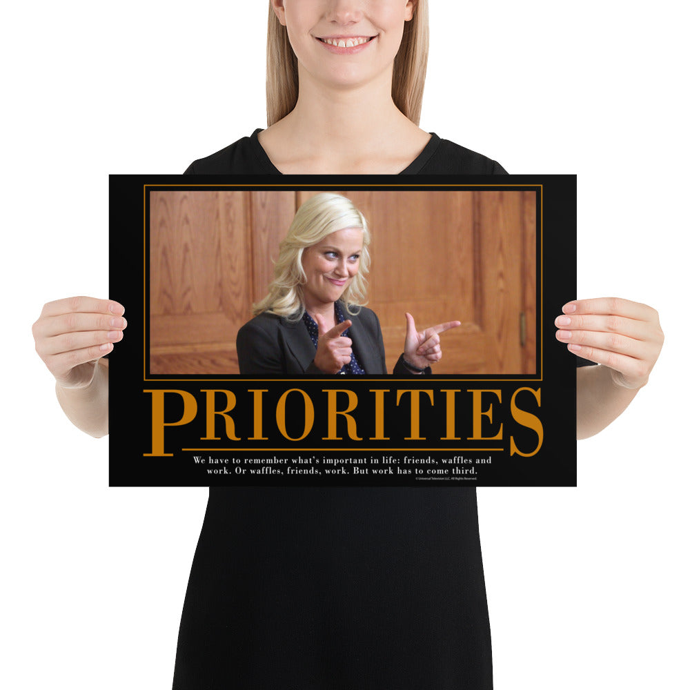 Priorities Motivational Poster