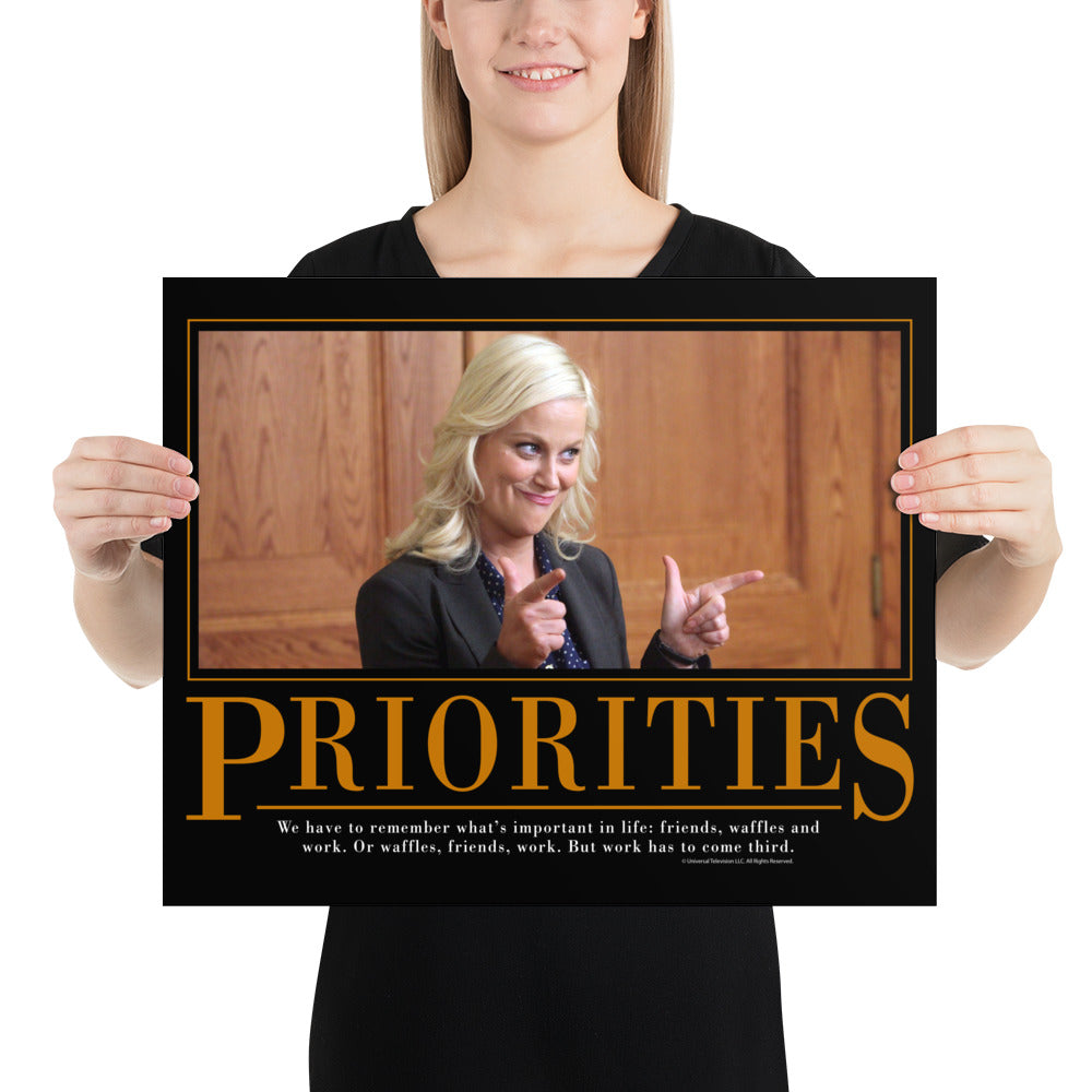 Priorities Motivational Poster