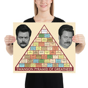 Swanson Pyramid of Greatness - Poster