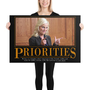 Priorities Motivational Poster
