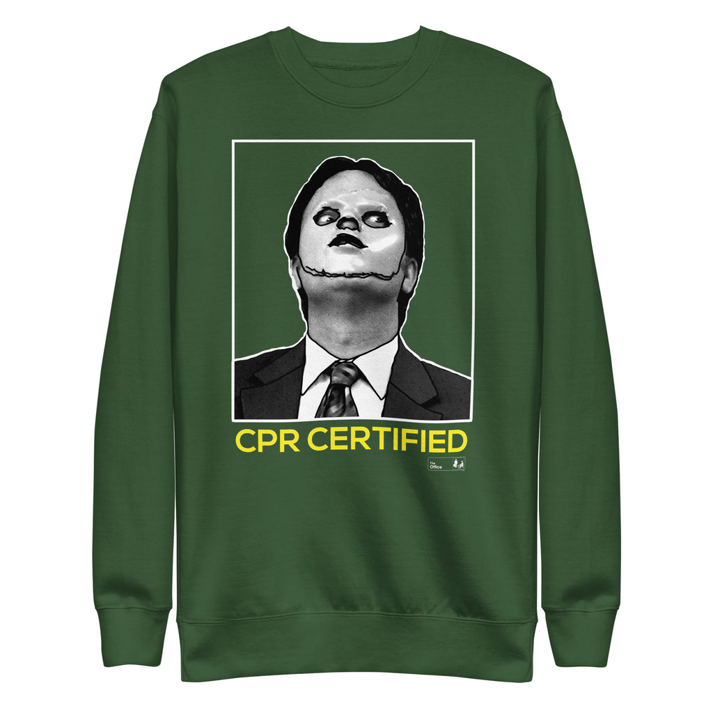 CPR Certified - Unisex Premium Sweatshirt - Dark