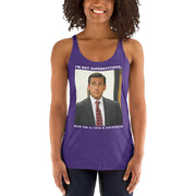 A Little Stitious Women's Racerback Tank-Moneyline