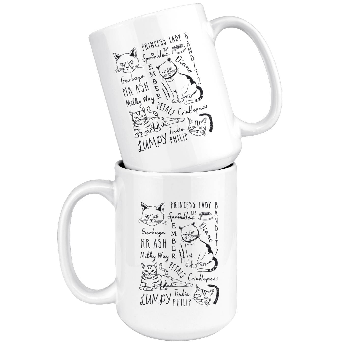 Angela's Cat Squad - Coffee Mug-teelaunch-Moneyline
