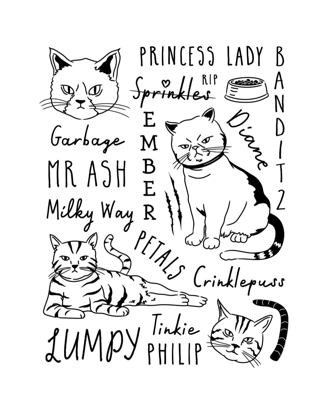 Angela's Cat Squad - Coffee Mug-teelaunch-Moneyline