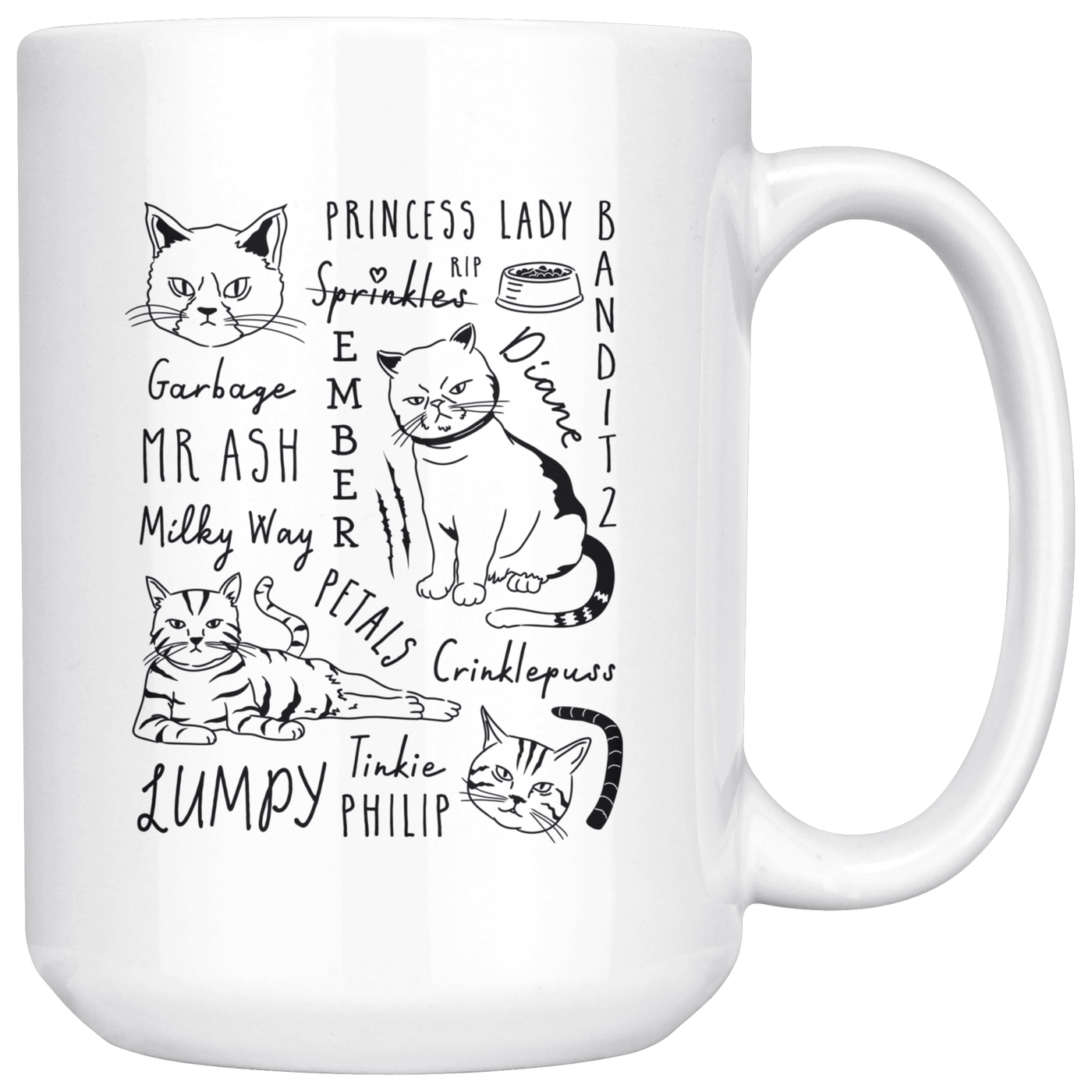 Angela's Cat Squad - Coffee Mug-teelaunch-Moneyline