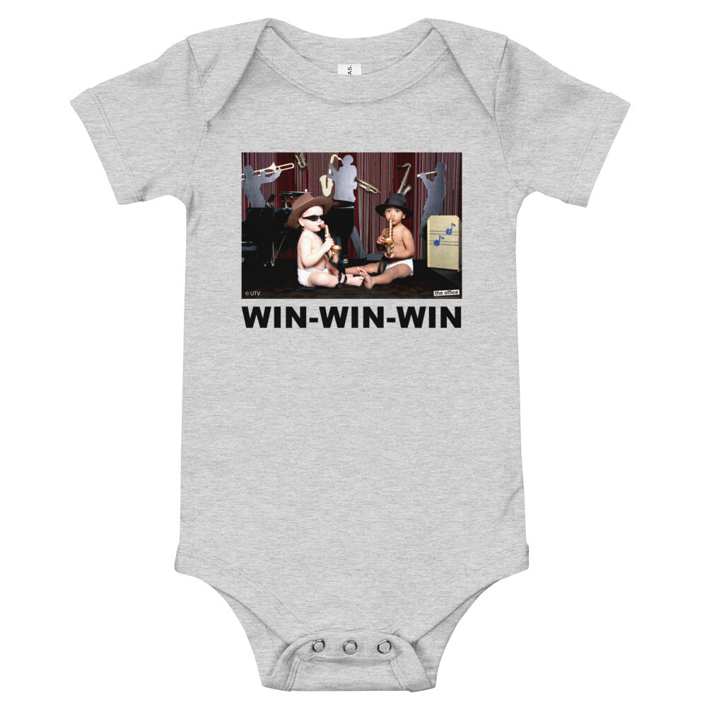 Baby Sax Players Baby Onesie-Moneyline