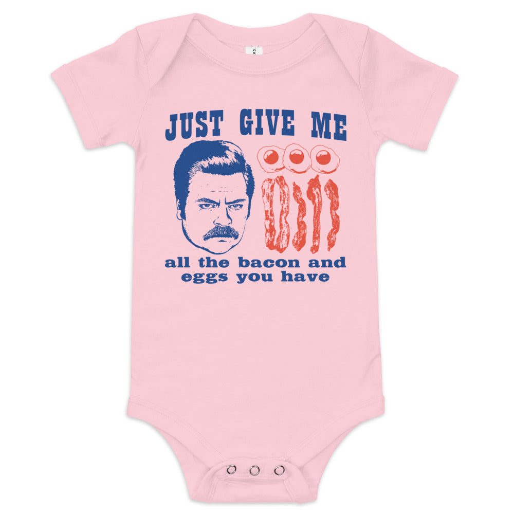 Just Give Me All The Bacon - Baby Onesie