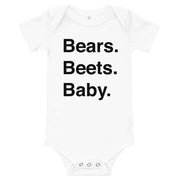 Bears. Beets. Baby. - Baby Onesie-Moneyline