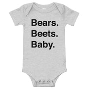Bears. Beets. Baby. - Baby Onesie-Moneyline
