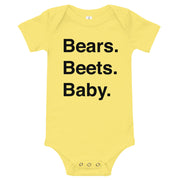 Bears. Beets. Baby. - Baby Onesie-Moneyline
