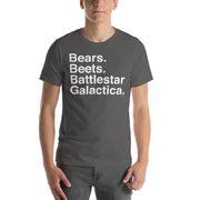 Bears. Beets. Battlestar Galactica. T-Shirt-Moneyline