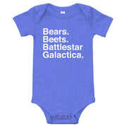 Bears. Beets. BSG. Baby Onesie-Moneyline