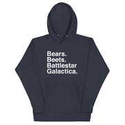 Bears. Beets. BSG. Unisex Hoodie-Moneyline