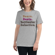 Bears. Beets. BSG. V2 Women's Relaxed T-Shirt-Moneyline