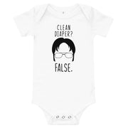 Clean Diaper? False - Baby Onesie-Moneyline