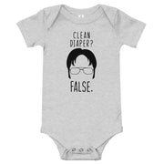 Clean Diaper? False - Baby Onesie-Moneyline