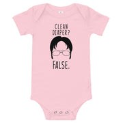 Clean Diaper? False - Baby Onesie-Moneyline