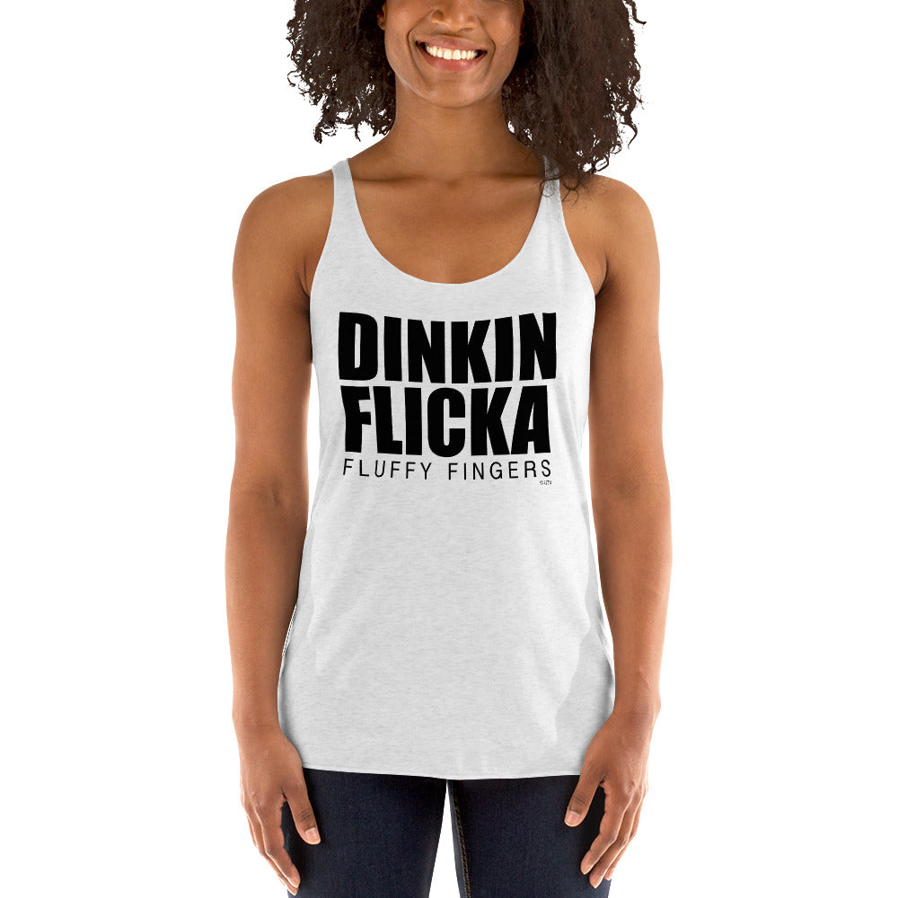 Dinkin Flicka Women's Racerback Tank-Moneyline