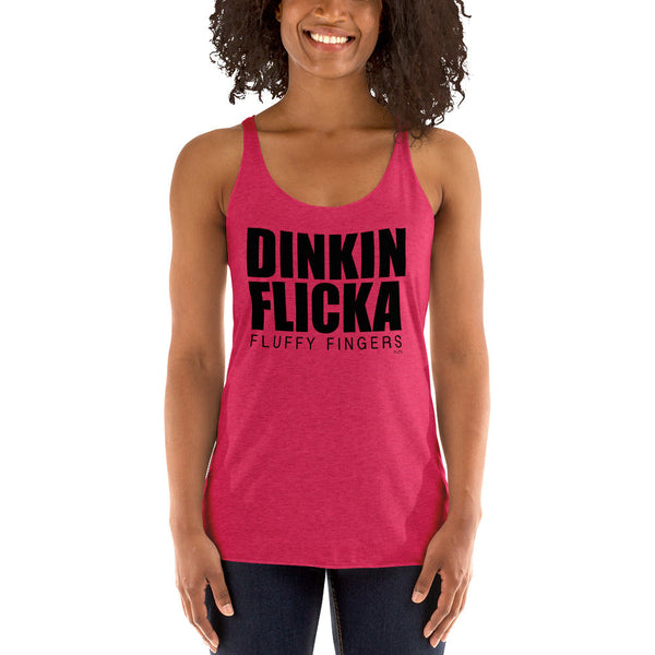 Dinkin Flicka Women's Racerback Tank-Moneyline