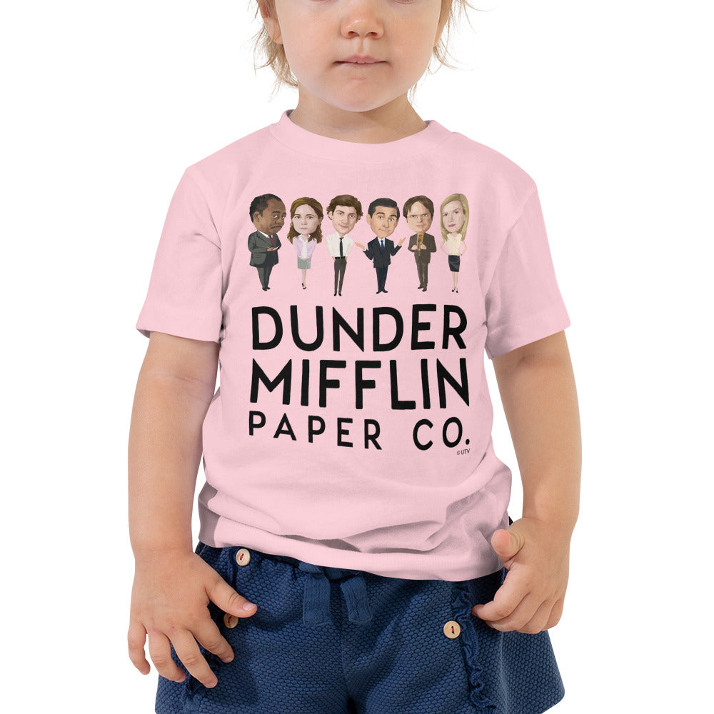 Dunder Mifflin Icons Toddler Tee-Moneyline