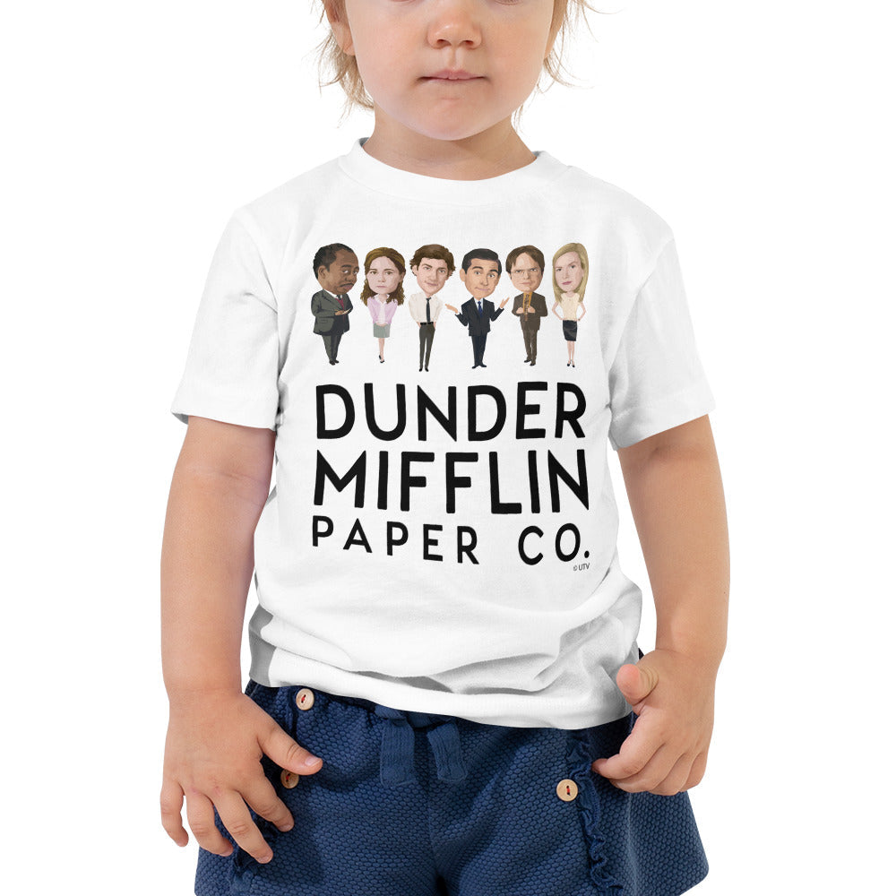 Dunder Mifflin Icons Toddler Tee-Moneyline