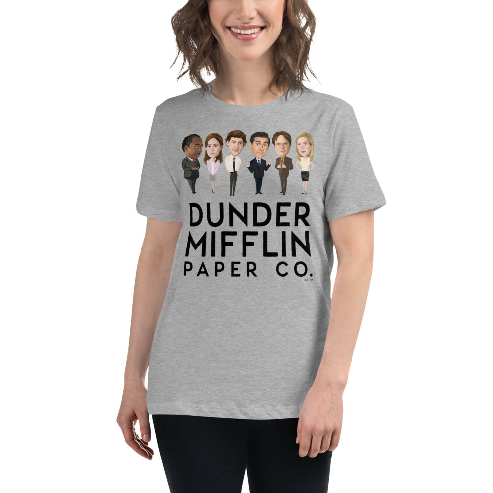 Dunder Mifflin Icons Women's Relaxed T-Shirt-Moneyline