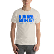 Dunder Mifflin Logo Blue T-Shirt-Moneyline