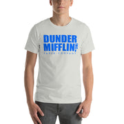 Dunder Mifflin Logo Blue T-Shirt-Moneyline