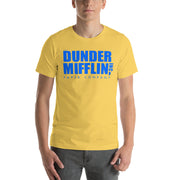 Dunder Mifflin Logo Blue T-Shirt-Moneyline