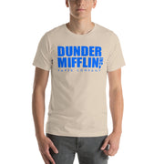 Dunder Mifflin Logo Blue T-Shirt-Moneyline