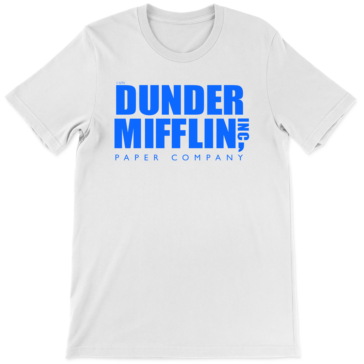 Dunder Mifflin Logo Blue T Shirt