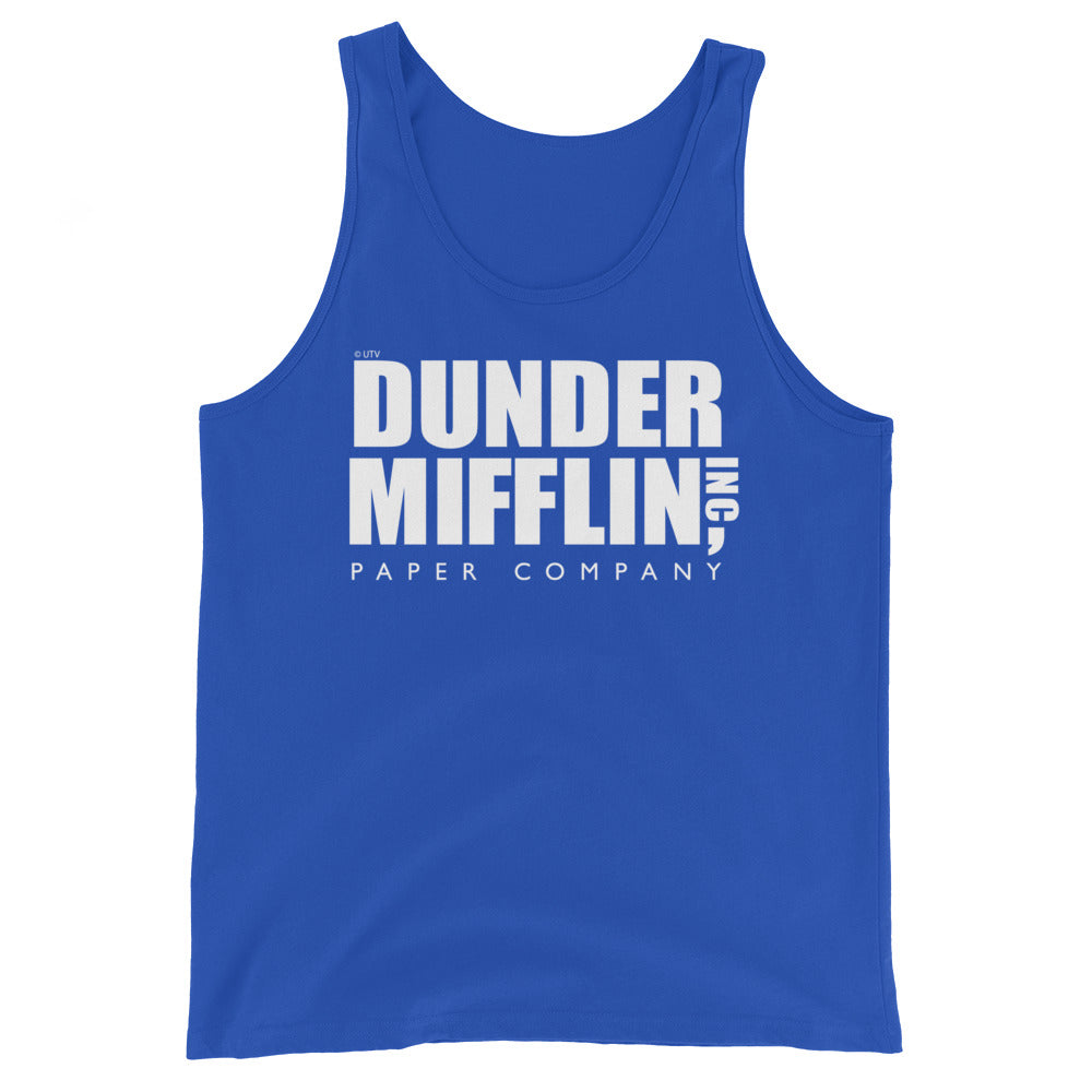 Dunder Mifflin Logo Men's Tank Top-Moneyline