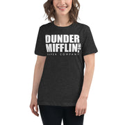 Dunder Mifflin Logo Women's Relaxed T-Shirt-Moneyline