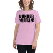Dunder Mifflin Logo Women's Relaxed T-Shirt-Moneyline