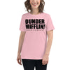Dunder Mifflin Logo Women's Relaxed T-Shirt-Moneyline