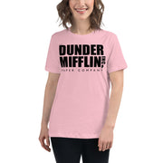 Dunder Mifflin Logo Women's Relaxed T-Shirt-Moneyline