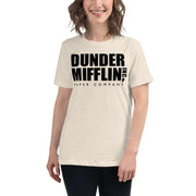 Dunder Mifflin Logo Women's Relaxed T-Shirt-Moneyline