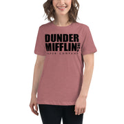 Dunder Mifflin Logo Women's Relaxed T-Shirt-Moneyline