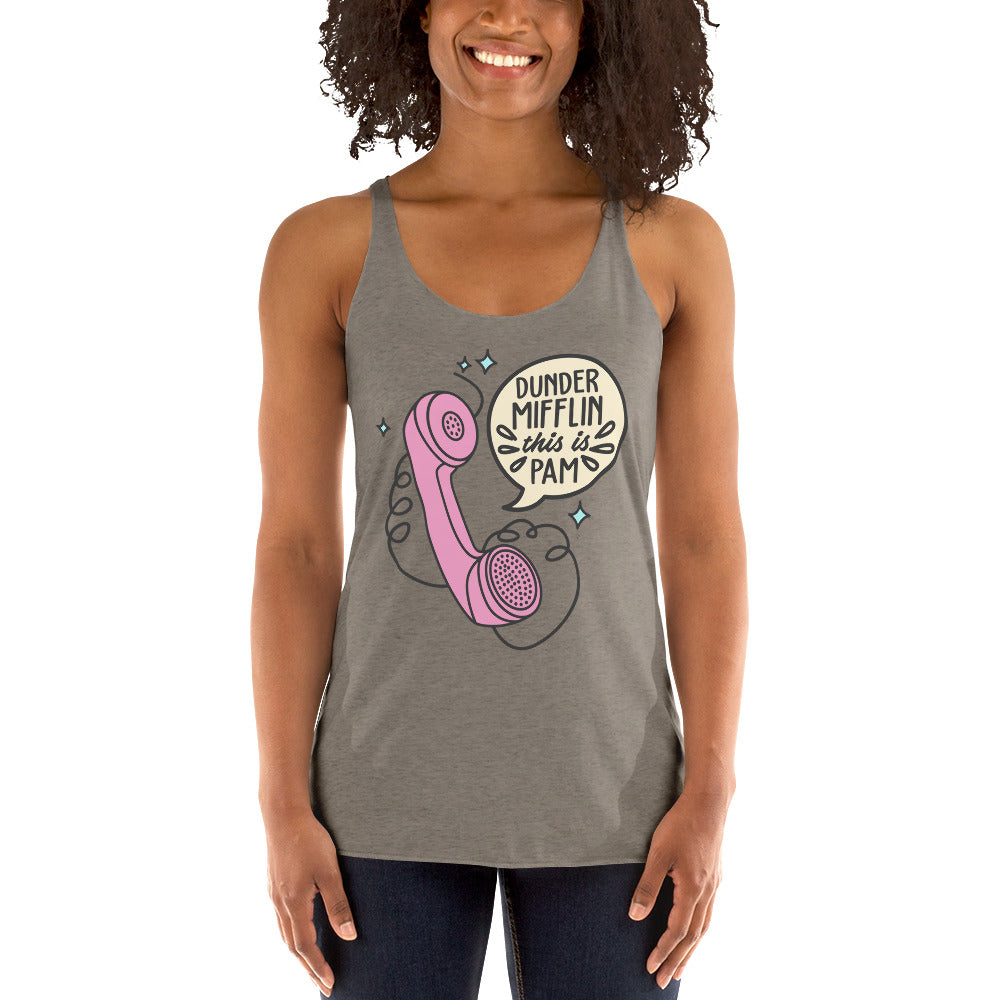 Dunder Mifflin This Is Pam Women's Racerback Tank-Moneyline