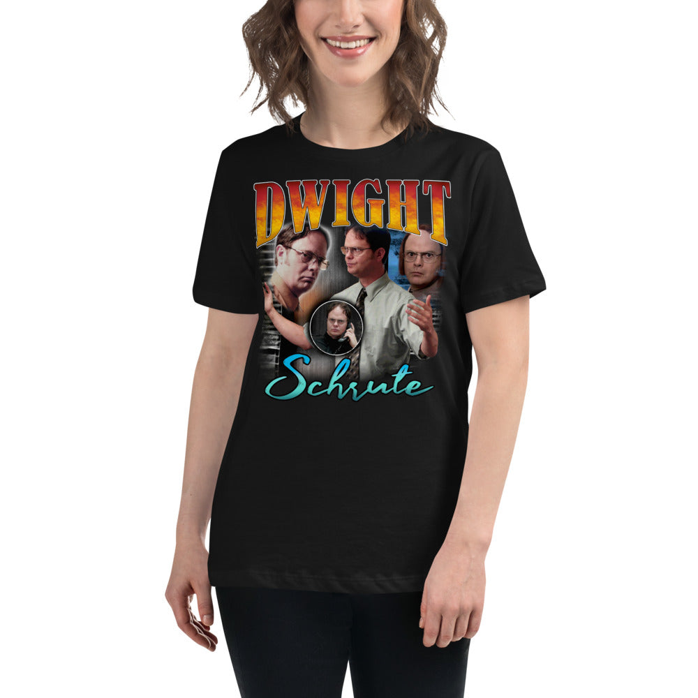Dwight Schrute Vintage Women's Relaxed T-Shirt-Moneyline