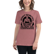 Dwight Schrute's Gym For Muscles Women's Relaxed T-Shirt-Moneyline