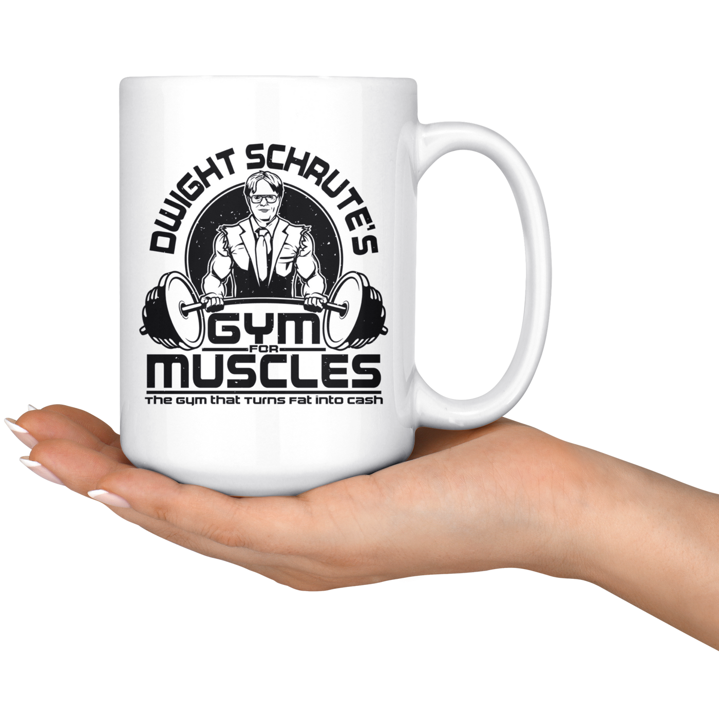 Dwight's Gym For Muscles - Coffee Mug-Drinkware-Moneyline