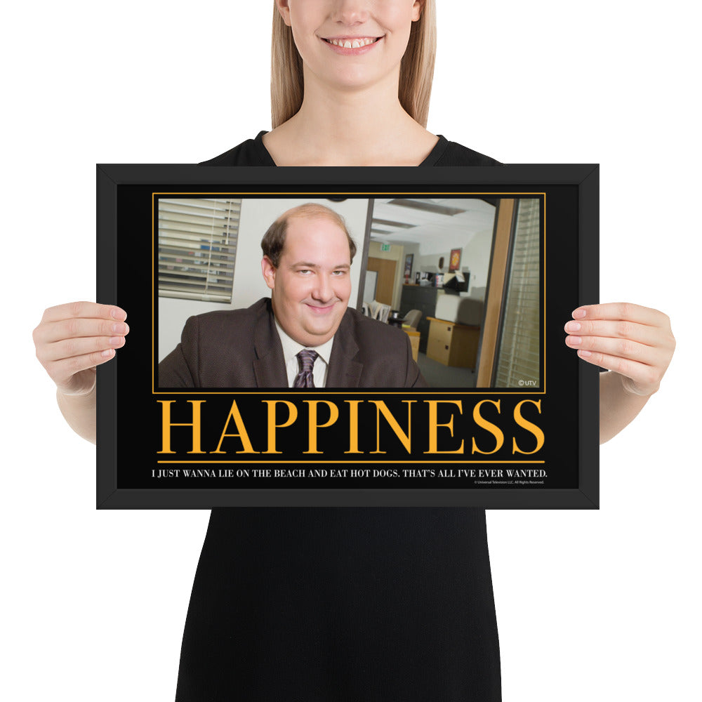 Happiness Motivational Framed Poster