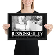 Responsibility Motivational Framed Poster